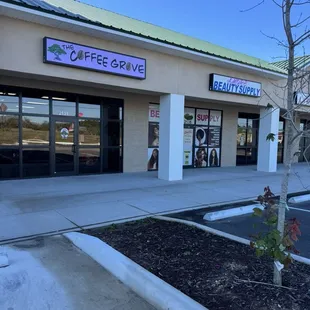 Outside of cafe