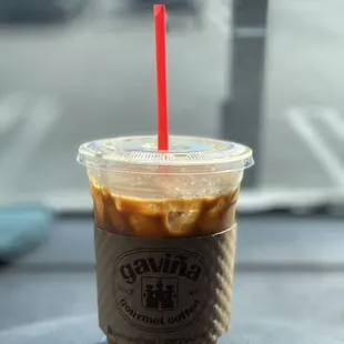 4 shot espresso with syrup and heavy cream $4.30