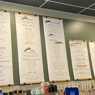 Menu as of 9/2022