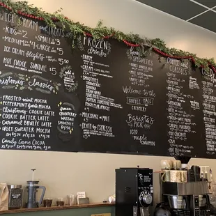 the menu