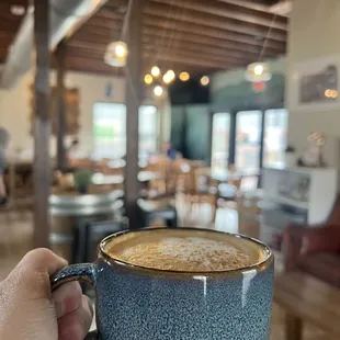 Haus Latte with a cozy interior.
