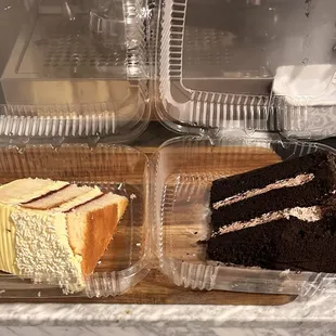 Lemon Raspberry Cake and Chocolate Cake