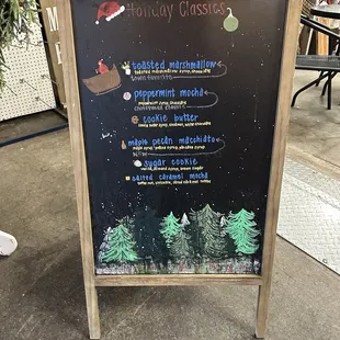 Holiday classics menu! So good