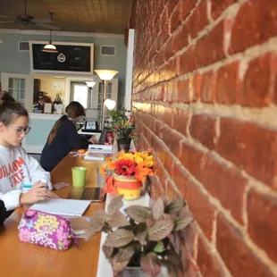 two people sitting at a table