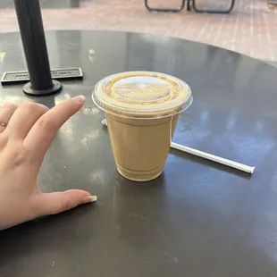 Vanilla latte $7...