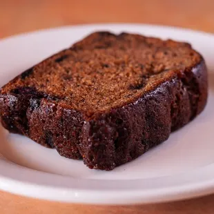 a piece of cake on a plate