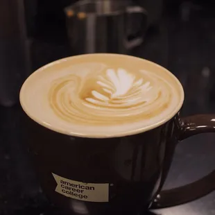 latte art for American career college customers