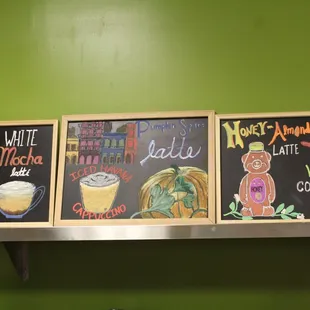 Seasonal winter drinks! (Available year round)