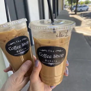 Iced Vanilla Lattes!