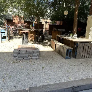 More outside seating