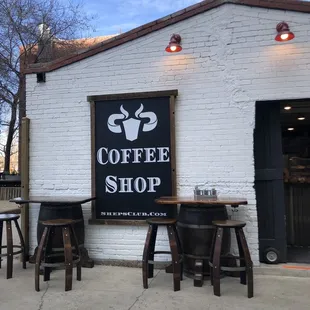 Outside seating area