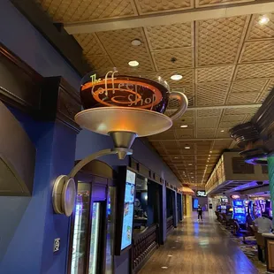 the interior of a coffee shop