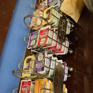 The employees must have been told that they need to make sure tables are stocked with jelly lol we got 3!