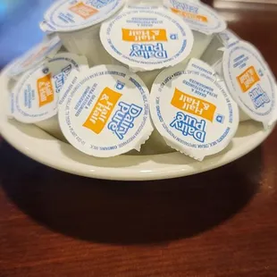 Nicely stacked creamers