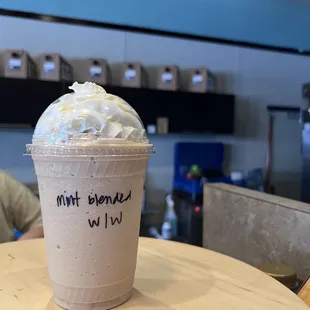 Mint Blended Latte