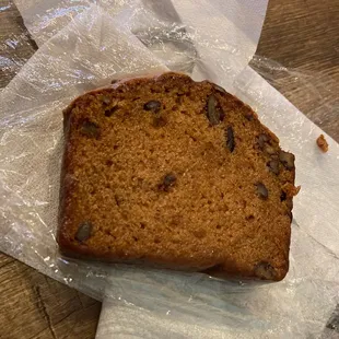 Pumpkin bread is super yummy!