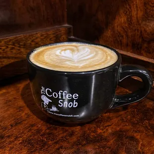 Hot Latte in a Snob Mug