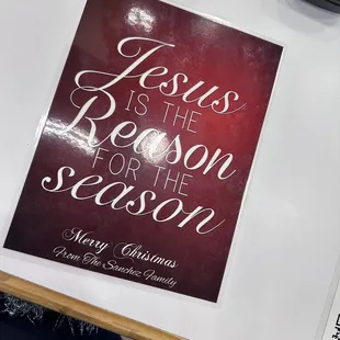 jesus is the reason for the season