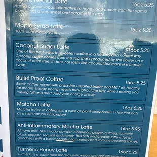 Ouuuuu! Healthy latte's!