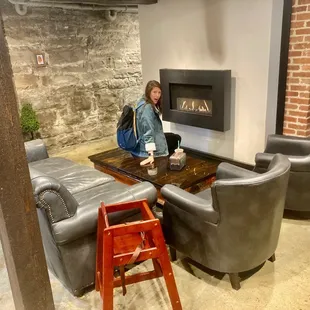 Even a fire that made Ally especially excited haha