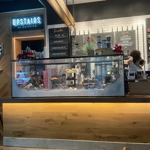 the counter and menu