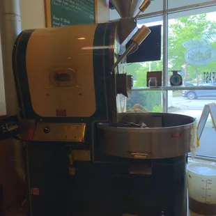 Their roaster on site