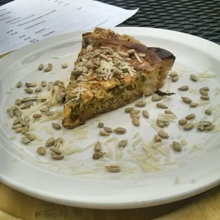 Asparagus quiche. Pretty and Yum.