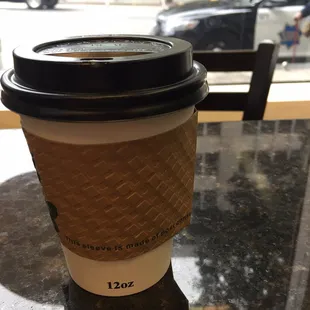 Small white mocha. Better than Starbucks by a long shot.