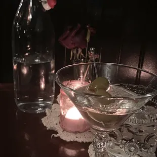 A relaxing experience indulging in a dirty gin martini at The Colby Club.