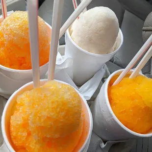 Mango Cheesecake and Coconut cream stuff snowballs