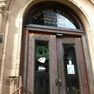 The doors to Cole Academy