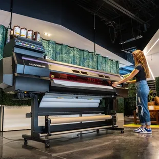 Wide-format UV printing for banners, posters, etc.