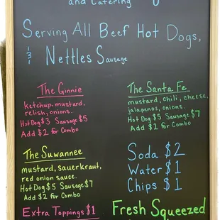 Vendor: River Dogs &amp; Catering Menu