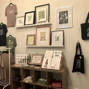 T shirts, bags, prints, cards and so much more!