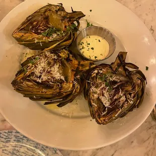 Roasted artichokes