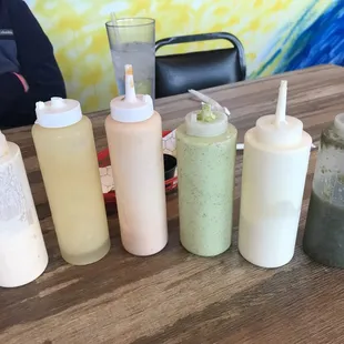 House made sauces and salsas