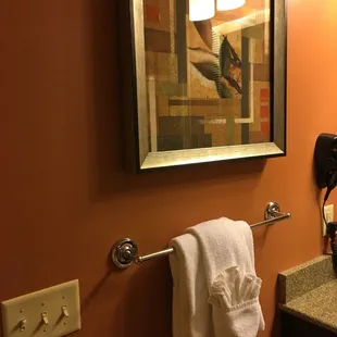 Master bath decorations at The Colonies at Williamsburg