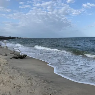 Beach just steps away from the park