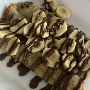 Banana and Nutella Crepes