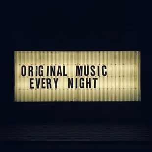 ORIGINAL      MUSIC     EVERY    NIGHT