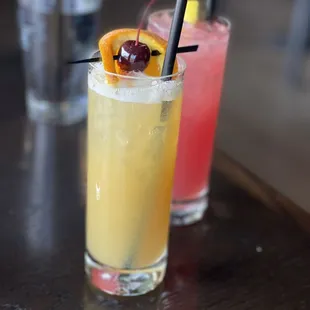 The Mai tai and raspberry lemonade