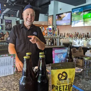 Damon selling is some to go beers