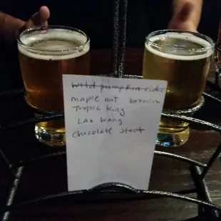 Flight of 5oz pours