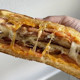 Bacon Tomato Ooey Gooey Sandwich