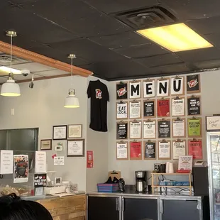 Menu wall
