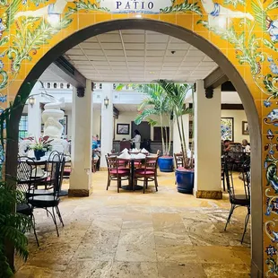 Beautiful patio entrance