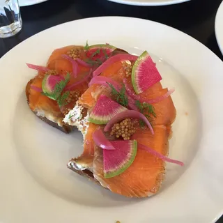 Smoked Salmon Toast