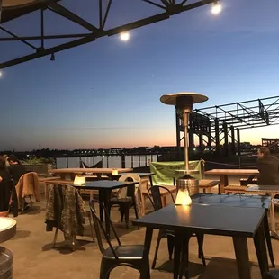 people sitting at tables