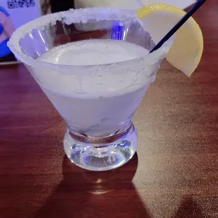 Lemon Drop martini... this is as it arrived.