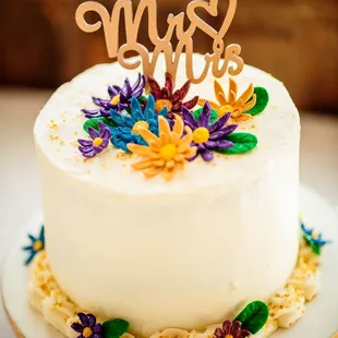 a wedding cake